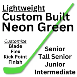 Neon Green Ice Hockey Sticks