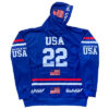 Blue USA Flag Hoodie - Image 2