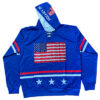 Blue USA Flag Hoodie