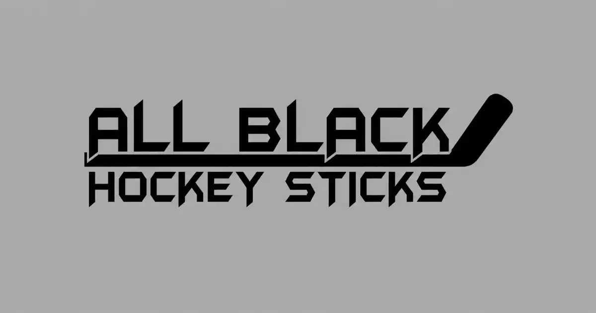 abhs all black hockey sticks