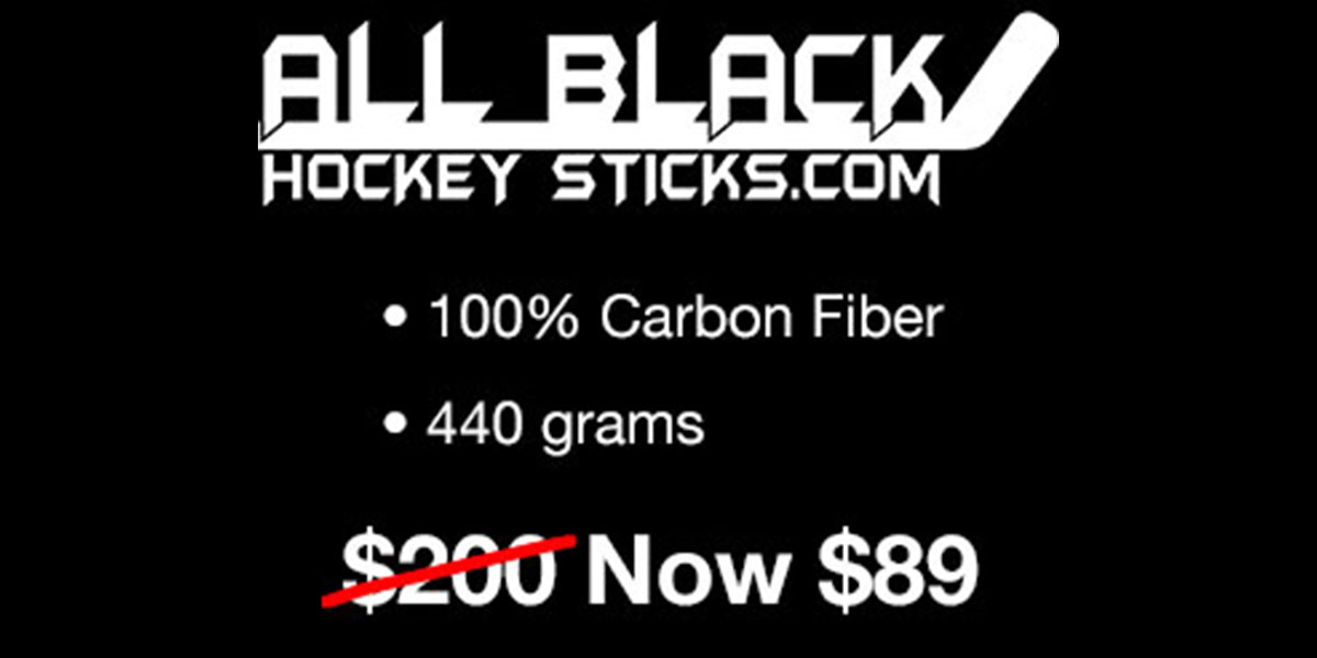 Affordable All Black Hockey Sticks