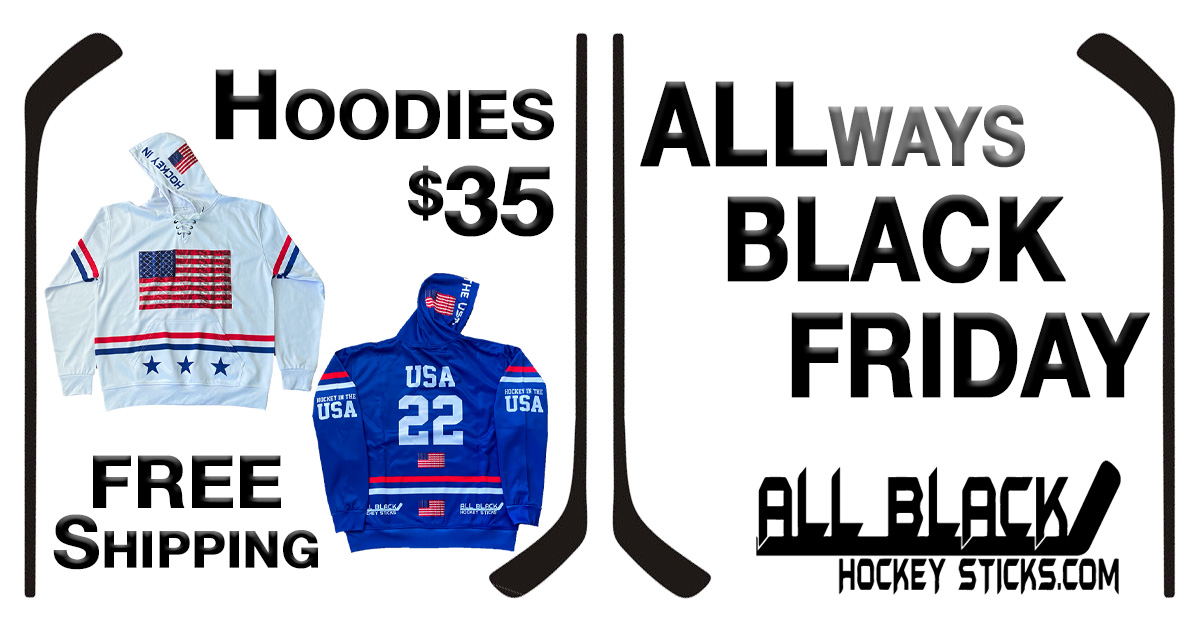Green ABHS Logos Hoodie - All Black Hockey Sticks