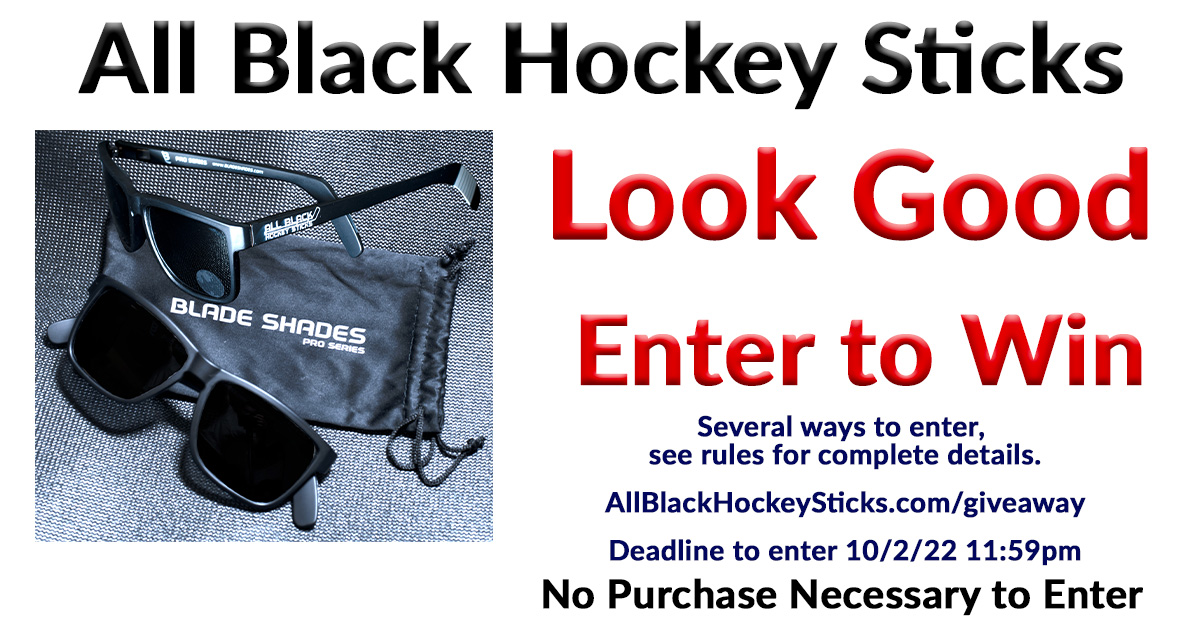 Win a pair of Blade Shades from All Black Hockey Sticks