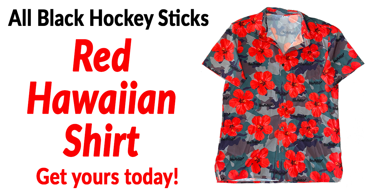 Hawaiian Aloha Shirt Pattern — Red | Sticker